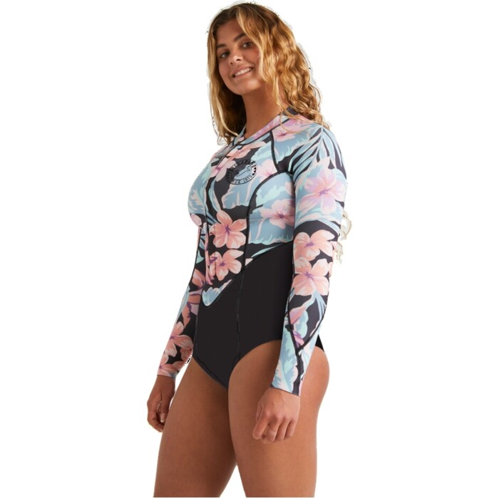 2024 Billabong Womens Salty Days Natural 2mm Long Sleeve Springsuit ABJW400129 - Nights In Paradise